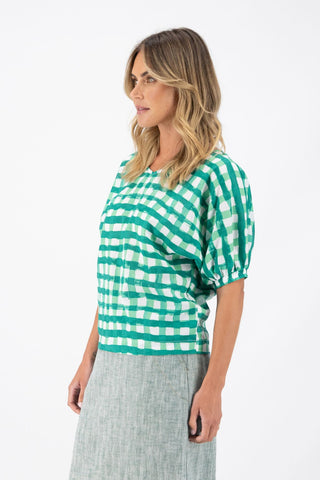 Rosa Camisa Green in Cotton