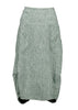 Olga de Polga Milwaukee Panorama woven skirt in Green. Our Milwaukee Skirt is an incredibly unique, chic and original skirt. It is universally flattering, highly versatile, and super comfortable. Perfect to throw on and go. Front view.