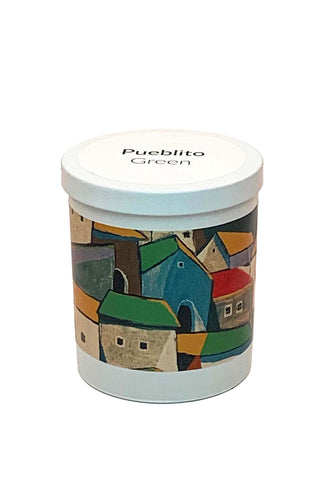 Olga de Polga Pueblito Green Candle – White Musk, Myrrh + Wild Jasmine