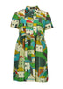 Pueblito Villa Dress Green in Cotton