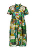 Pueblito Villa Dress Long Green in Cotton