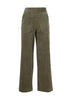 Olga de Polga Peggy Pants in Green Spring Cotton Corduroy. Front view