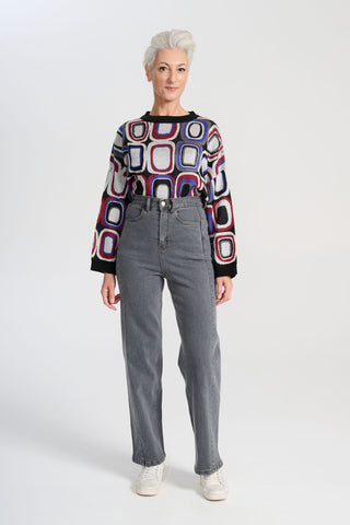 Santana Jeans Grey Wash in Denim