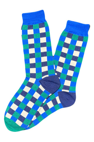 Gridlock Groove Socks Blue