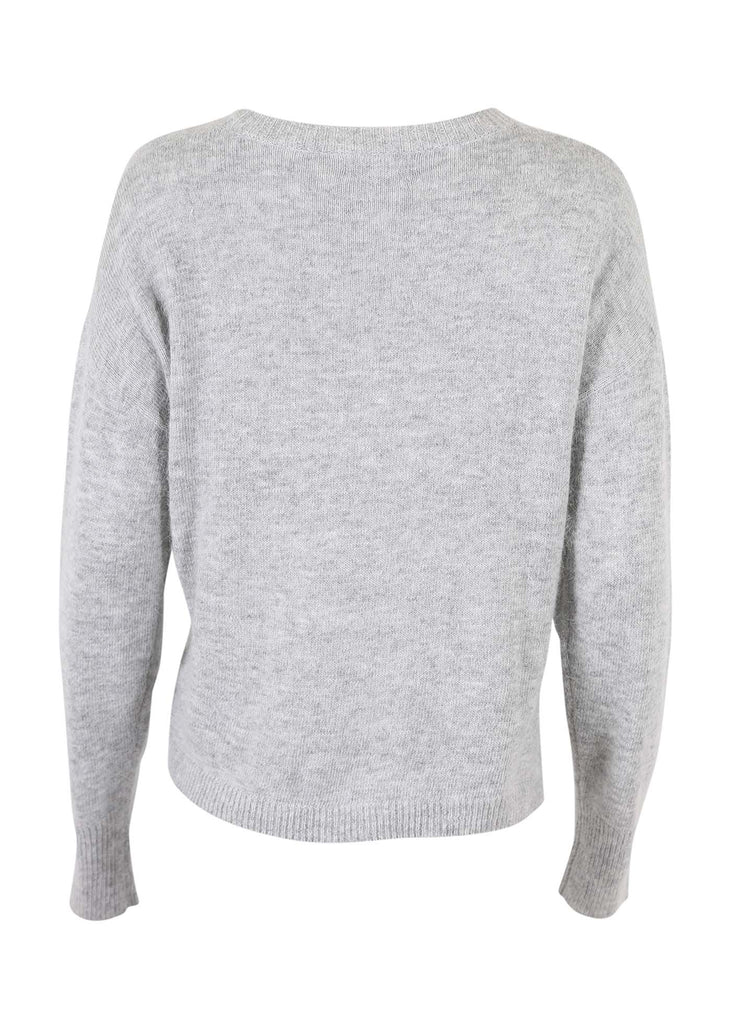 Olga de Polga Angora Portland sweater in Grey. Back