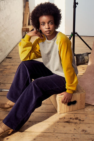 Odessa Sweatshirt Mustard in Soft Cotton