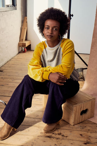 Odessa Sweatshirt Mustard in Soft Cotton