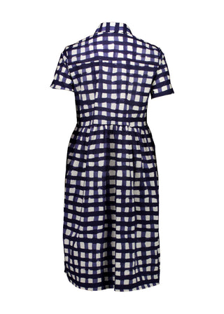 Rosa Villa Dress Long Navy in Cotton