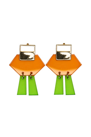 Retro Bot Earrings Citrus Pop
