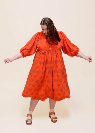 Universal Kristy Dress Orange in Cotton Blend