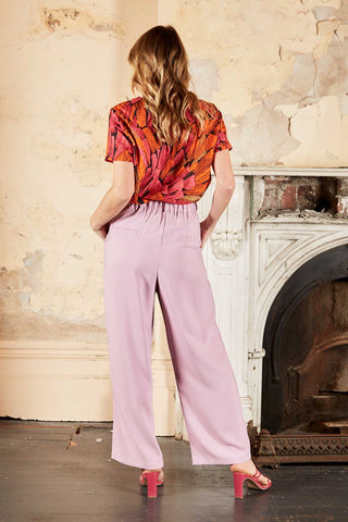 Vivant Top Orange in Seersucker