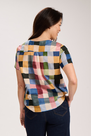 Tessera Top Blush in Cotton Voile