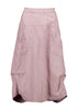 Olga de Polga Milwaukee del arte skirt in baby pink textured cotton/linen. Front full view.