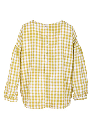 Suzanna Havana Blouse Lime Green in Cotton