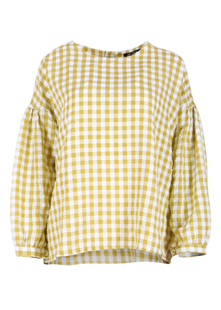 Suzanna Havana Blouse Lime Green in Cotton