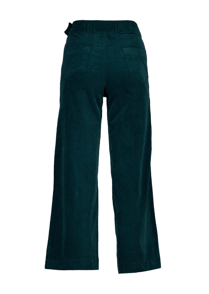 Olga de Polga Peggy Cord Pants in Teal. Back