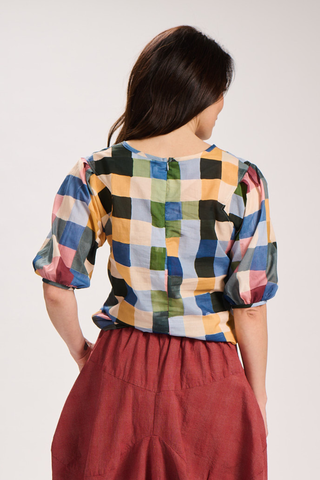 Tessera Blouse Blush in Cotton Voile