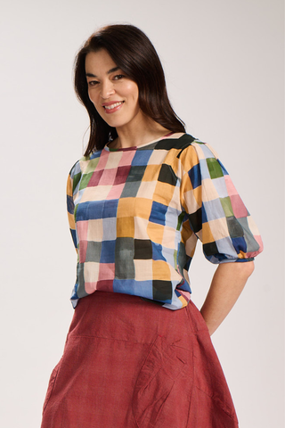 Tessera Blouse Blush in Cotton Voile