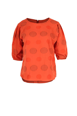 Universal Blouse Orange in Cotton Blend
