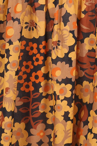 Dilon Olivia Dress Tangerine in Cotton