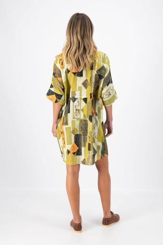 Casco Estilo Shift Dress Splice