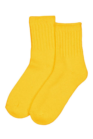 Luscious Angora Socks Yellow