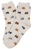 Kitchen Cats Cotton Socks Oat