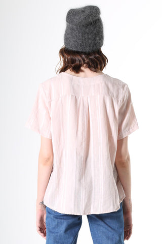 Avenida Textured Top Pale Pink
