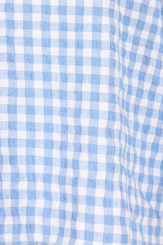 Suzanna Luxe Blouse Blue in Linen