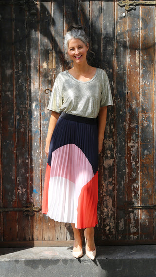Dorothy Pleat Skirt Pink