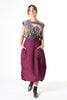 Milwaukee Rosa Linen Skirt Plum