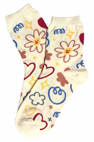 Party Socks Cream