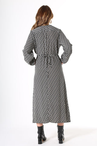 Signature Tie Dress Black