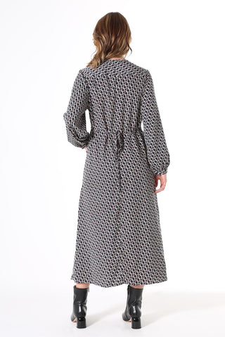Signature Tie Dress Green in Viscose