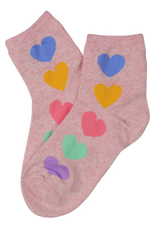 Home Sweet Home Cotton Socks Pink