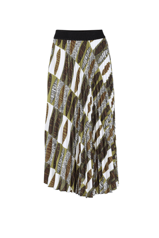 Barque Pleated Skirt