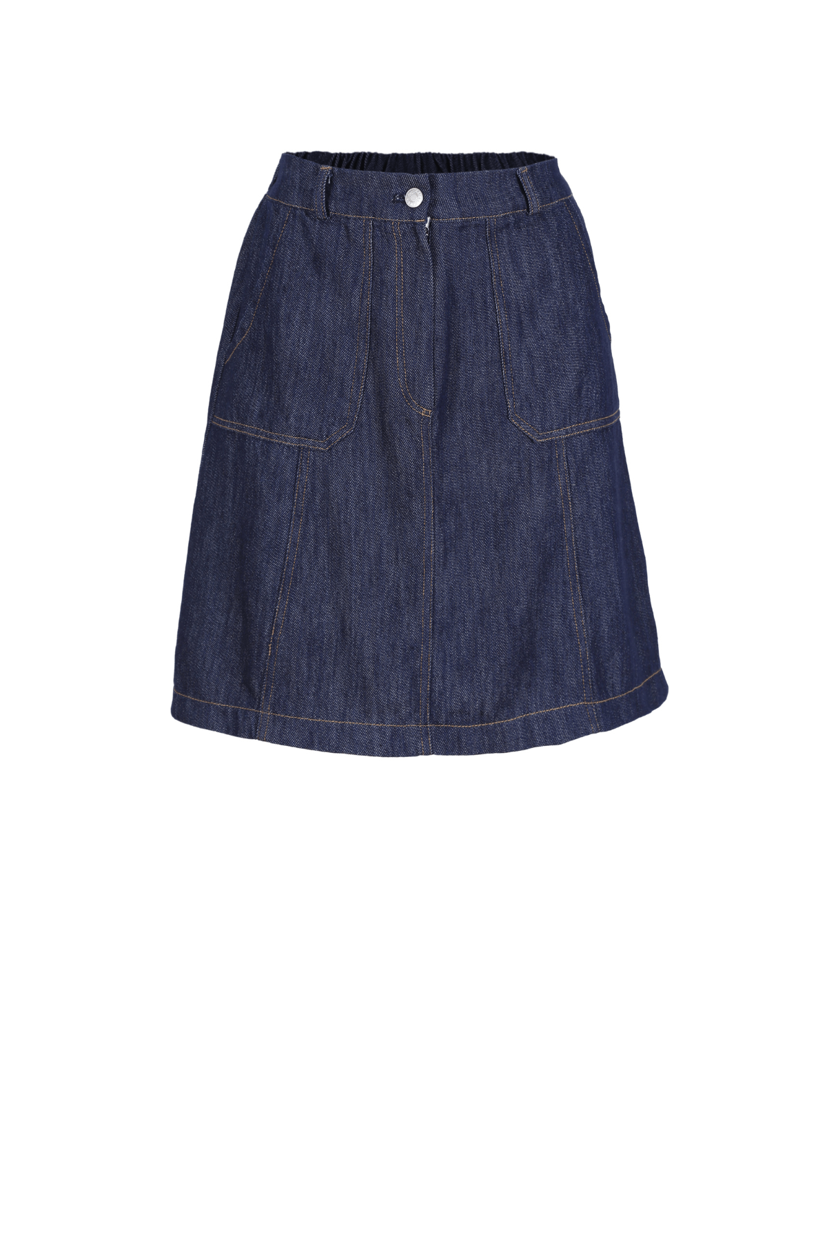 Denim mini sales skirt dark wash