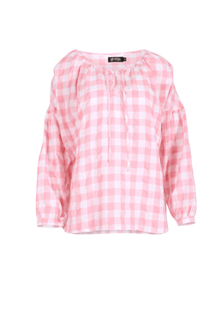 Leila Roma Blouse Blush in Cotton