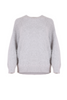 Olga de Polga silver angora sweater. front view