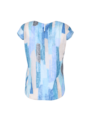 Providencia Tee Lagoon Blue in Cotton