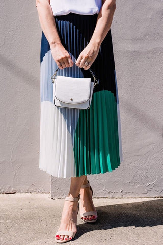 Dorothy Pleat Skirt Green